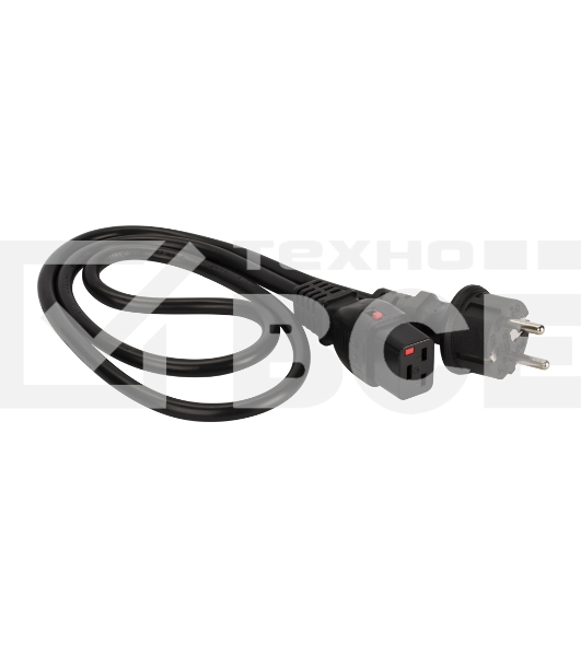 Шнур питания Lanmaster LAN-PP19L/SH-5.0-BK C19-Schuko проводник.:3x1.5мм2 5м 220В 16А черный