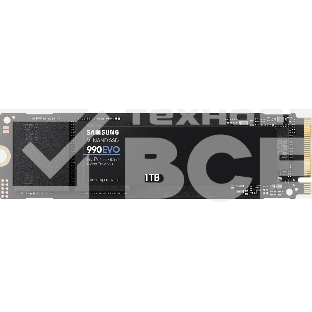 Накопитель SSD Samsung 990 EVO, 1024GB, PCIe 4.0 x4, M.2 2280, NVMe, R/W 5000/4200