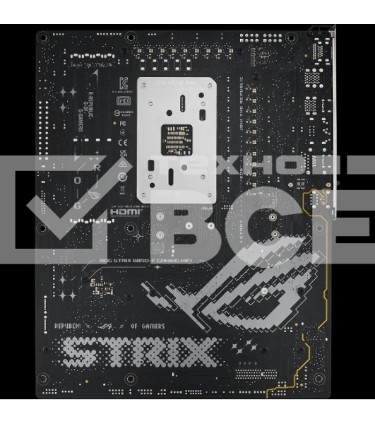 Материнская плата ASUS ROG STRIX B850-F GAMING WIFI, AM5, AMD B850, 4xDDR5, 2xSATA, 4xM.2, 1xPCIe 5.0 x16, 1xPCIe 4.0 x16, 1xPCIe x4, 1xDP, 1xHDMI, 1x2.5Gb LAN, 1xUSB-C 20Gbps, 1xUSB-C 10Gbps, 3xUSB-A 10Gbps, 4xUSB 5Gbps, 4xUSB 2.0, 3x3.5 мм, 7.1, ATX