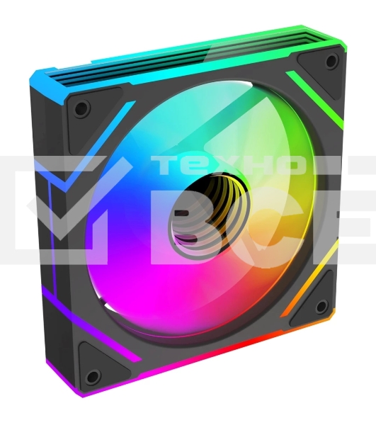 Вентилятор для корпуса Bloody BD-CF120ARGB2 ARGB черный, 120 мм, 1600 об/мин, 26 дБ, 4 pin