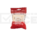 Розетка EKF Минск ERR10-022-200 1-м СП 10А IP20 без заземления, с защитными шторками, бежевый, фото3