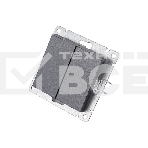 Выключатель 2-кл. СП Афина 10А IP20 механизм графит Universal A0023-Gr, фото 1