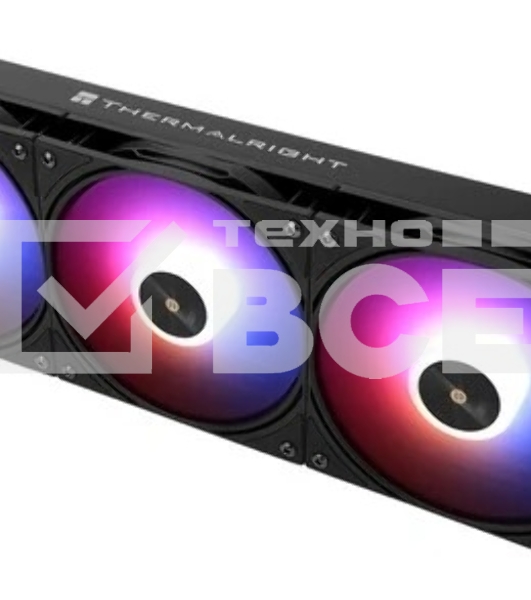 Водяное охлаждение для процессора Thermalright Frozen Warframe Pro 360 Black ARGB (360mm, Black, ARGB/ Fans: 3x120mm, 70.84CFM, 29.8dBA, 2000RPM/ Pump height 60mm, 23dBA, 3000RPM, Rad thickness 27mm/ S: 1200, 1700, 1851, 2011, 2066, 115X, AM4, AM5)
