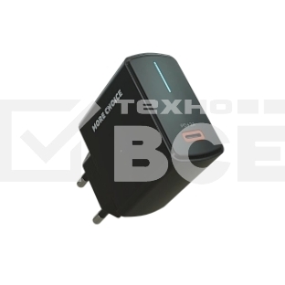 Сетевое зарядное устройство MORE CHOICE (4610196409936) NC60 1USB-C 3.0A PD 20W быстрая зарядка черный