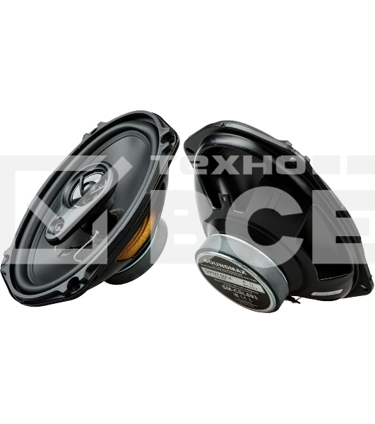 Колонки автомобильные Soundmax SM-CSL693 4Ом 15x23см (6x9дюйм) (ком.:2кол.) коаксиальные трехполосные