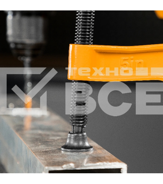 Струбцина Denzel G-образная, усиленная, 125 мм