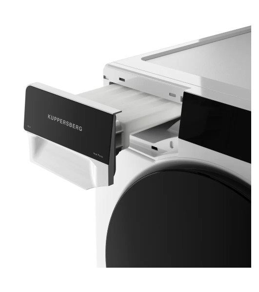 Сушильная машина Kuppersberg DM 590 W белый, 10 кг, сушка - тепловой насос, программ - 16, 60 x 85 x 62 см