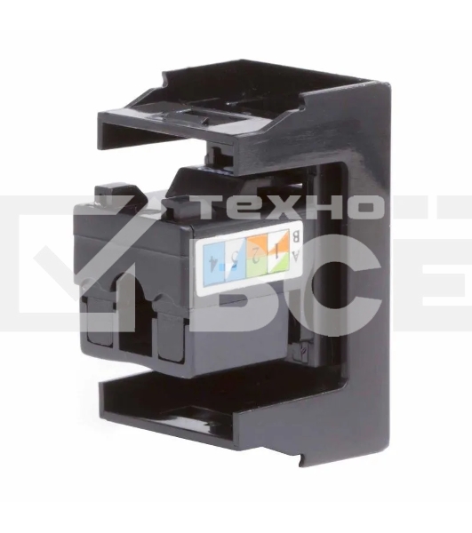 Розетка DKC RJ-45 кат. 6, Viva,1 мод., черный