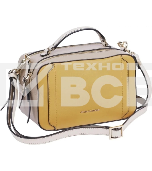 Сумка женская Piquadro Circle BD6656W92/GbE желтый/бежевый натур.кожа