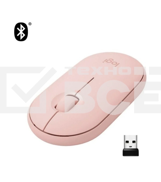 Мышь беспроводная Logitech Pebble 2 M350S Rose 910-007014