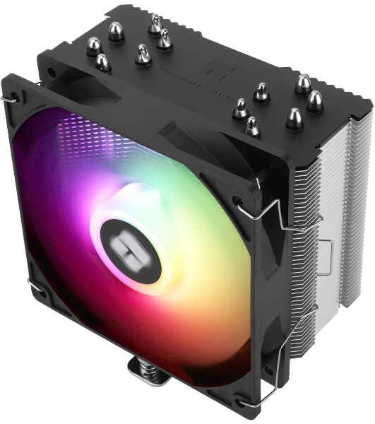 Устройство охлаждения(кулер) Thermalright Burst Assassin 120 SE ARGb Soc-AM5/AM4/1200/1700/1851 серебристый/черный 4-pin 25.6dB Al+Cu 510gr Ret (BA120-SE-ARGb)