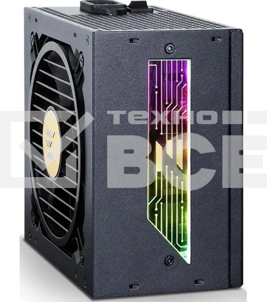 Блок питания Zalman ZM1000-TMX2 VIEW, 1000W, ATX12V v3.0, APFC, 12cm Fan, 80 PLUS Gold Gen5, Full Modular, side ARGb lights, Retail