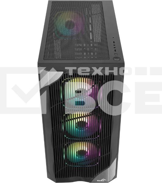 Корпус SAMA V42, Midi-Tower, чёрный, 4 x 120 мм