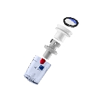 Пылесос вертикальный Horizont HVC102SE белый/красный, питание от аккумулятора, 100 Вт, уборка сухая, пылесборник 0.65 л, фото3