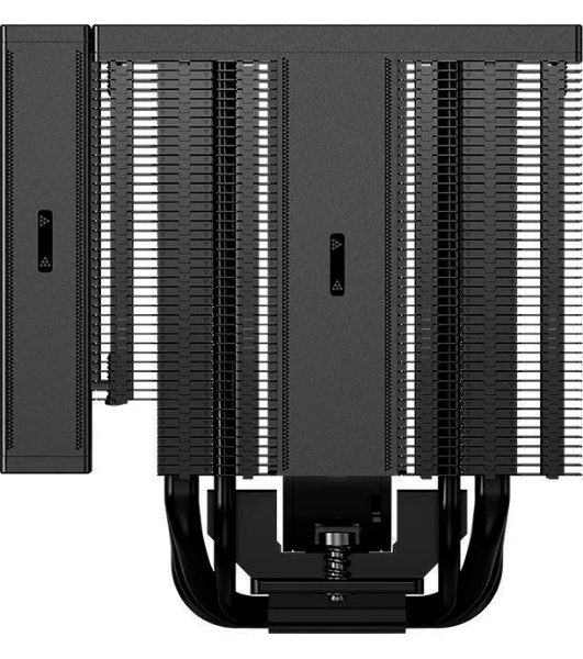 Кулер для процессора PCCooler RZ820 Display BK (290W, 4-pin PWM, LED, 169mm, Al/Cu, 8x6mm, 1x140mm + 1x150mm, 71.9/78.7CFM, 27.1/35.8dBA, 1500/2500RPM, S: 1851/1700/1200/115X/20XX, AM5/AM4, black)