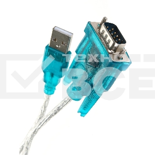 Кабель AM/Com port 9pin 1.2м Aopen/Qust адаптер USB -> RS232, DE9P (добавляет в систему новый COM порт), ACU804