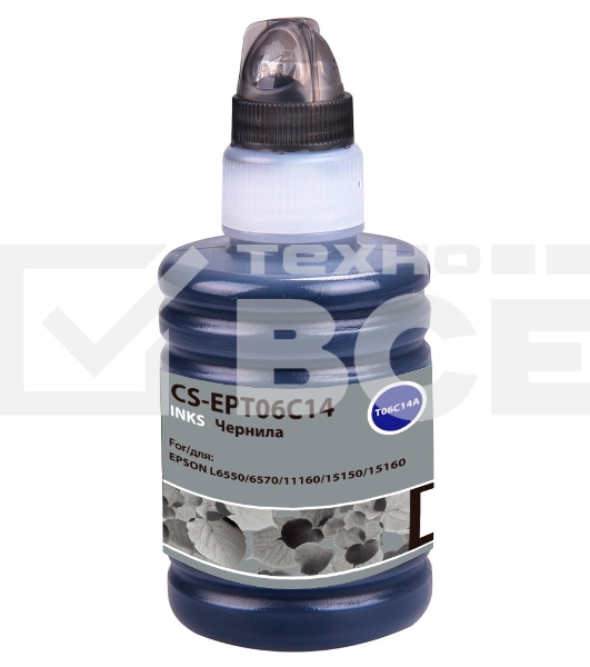 Чернила Cactus CS-EPT06C14 №112 черный пигментный 140 мл для Epson L6550/6570/11160/15150/15160