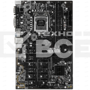 Материнская плата AFOX AFB250-BTC12EX, LGA 1151, Intel B250, 2xDDR4, 4xSATA, 1xPCIe 3.0 x16, 11xPCIe x1, 1xDVI-D, 1xVGA, 1x 100Mb LAN, 2xUSB-A 2.0, 2xUSB-A 3.2 Gen 1, ATX
