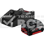 Батарея аккумуляторная Bosch GBA 18В 4А·ч Li-Ion (З/У в компл.) (1600A01B9Y), фото 1