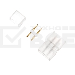 Установочный набор для одностороннего Гибкого неона Neon-night 8х16 мм (шнур питания каучук с диодным мостом и вилкой, заглушка, переходная муфта, игла) 1,5м, фото4