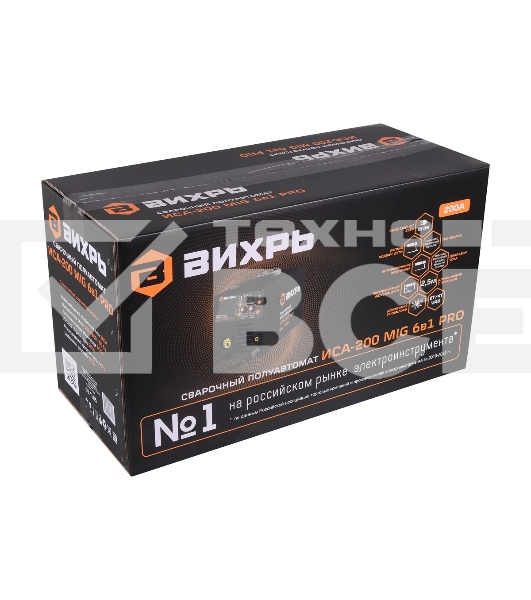Сварочный полуавтомат ИСА-200 MIG 6в1 PRO Вихрь