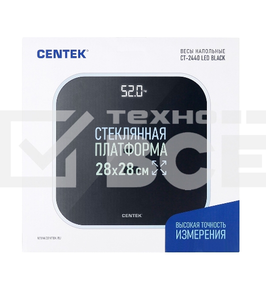 Весы напольные Centek CT-2440 LED BLACK