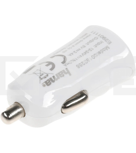 Комплект зарядное устройство Hama H-183266 2.4A для Apple кабель Apple Lightning белый