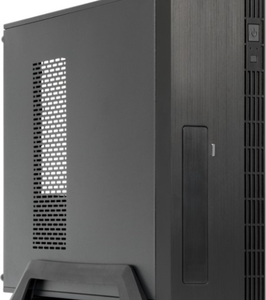 Компьютерный корпус CHIEFTEC UNI UE-02B-OP без БП, Slimline desktop, SFX, черный, mATX