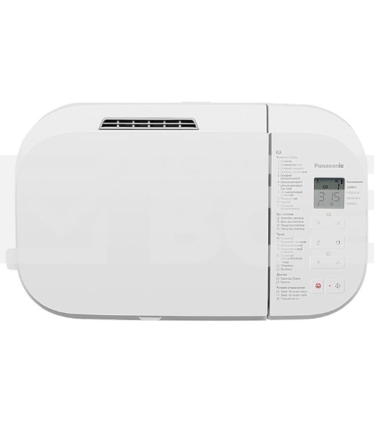 Хлебопечь Panasonic SD-R2520WTS белый, 550 Вт, программ - 28 шт, вес выпечки - 1.1 кг