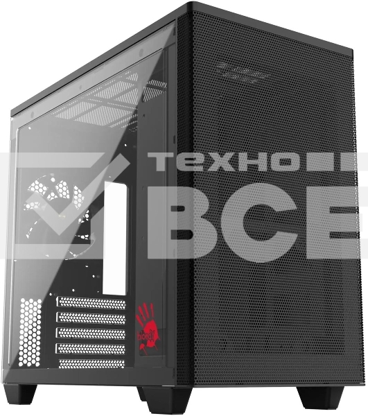 Корпус Bloody BD-CC117F черный без БП mATX 5x120mm 1xUSB2.0 1xUSB3.0 audio bott PSU