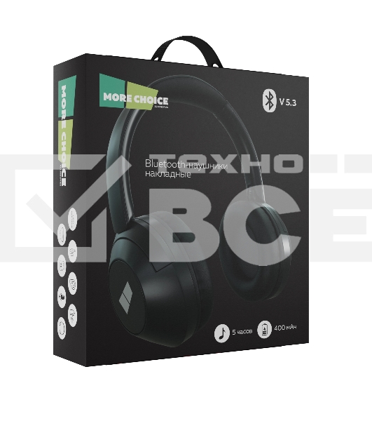Наушники полноразмерные MORE CHOICE (4610196408571) HW11 черный