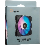 Реверсный вентилятор Fan Ocypus Beta F12 BK ARGB REVERSE BLADE PWM черный, фото4
