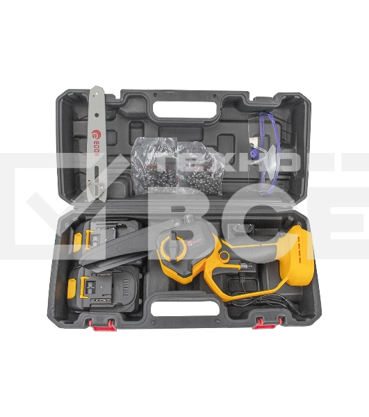 Мини-пила цепная аккумуляторная EDON ANS-21/6BL желтый/черный 25165