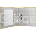 Папка-регистратор Silwerhof 2013374 A4 50мм, ПВХ/бумага желтый, металлическая окантовка, сборная (упаковка: 2шт), фото4