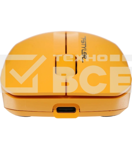 Мышь беспроводная A4Tech Fstyler FG15CS Air2 желтый, 1200 dpi, радиоканал, USB, кнопки - 3