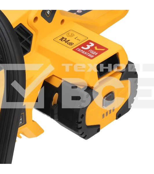 Пила цепная аккумуляторная бесщет. Denzel RCS 400-62, 400 мм, Li-ion, 62В