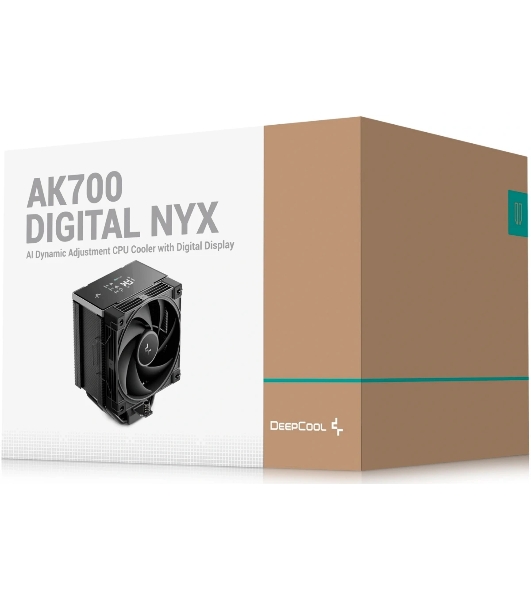 Устройство охлаждения(кулер) Deepcool AK700 Digital NYX Soc-AM5/AM4/1200/1700/1851 черный 4-pin 21-36dB Al+Cu LCD 280W 1252gr Ret (R-AK700-BKNNMN-GJD-1)
