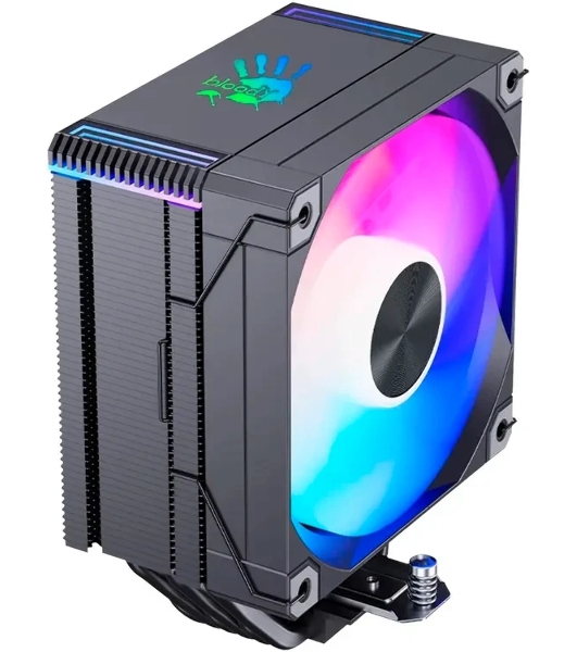 Устройство охлаждения(кулер) Bloody AC-12 ARGB Soc-AM5/AM4/1200/1700/1851 черный 4-pin 14-26dB Al+Cu 230W 582gr Ret (AC-12-ARGB230-BK)