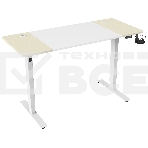 Стол Cactus CS-EDL-WWD столешница МДФ дуб молочный каркас белый, фото 1