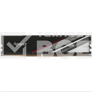 Оперативная память Apacer Tex, DDR4, 8GB (1x8GB), 2666MHz, UDIMM, CL16, с радиатором, серебристый/черный