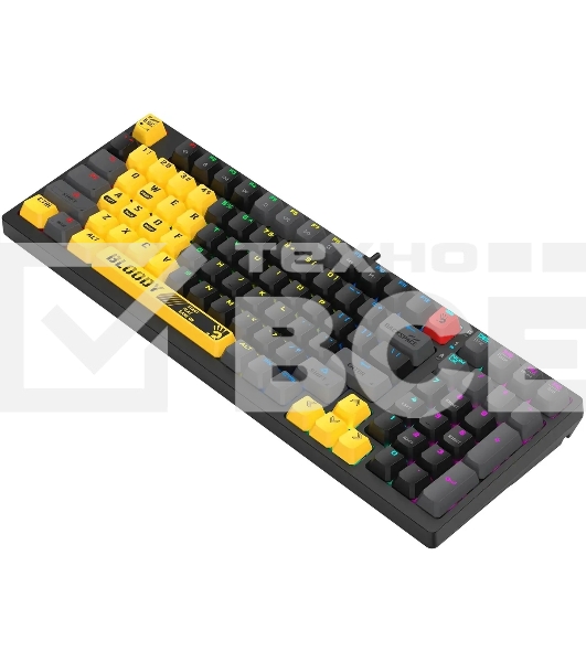 Клавиатура A4Tech Bloody S98 Sports Lime BLMS Plus проводная USB желтый/серый