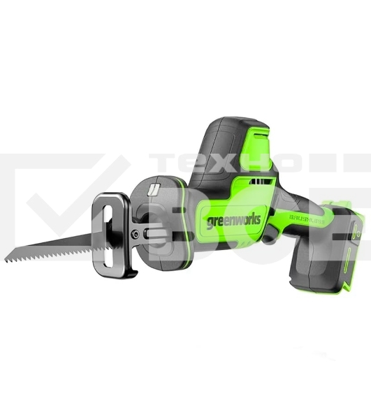 Пила сабельная аккумуляторная GreenWorks GPT-CRS-25, 24V, бесщеточная, без АКБ и ЗУ  (1200507)