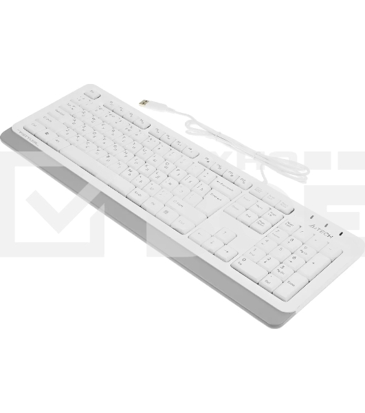 Клавиатура A4Tech Fstyler FKS10 проводная, USB, белый/серый