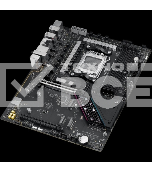 Материнская плата ASUS ROG STRIX B850-F GAMING WIFI, AM5, AMD B850, 4xDDR5, 2xSATA, 4xM.2, 1xPCIe 5.0 x16, 1xPCIe 4.0 x16, 1xPCIe x4, 1xDP, 1xHDMI, 1x2.5Gb LAN, 1xUSB-C 20Gbps, 1xUSB-C 10Gbps, 3xUSB-A 10Gbps, 4xUSB 5Gbps, 4xUSB 2.0, 3x3.5 мм, 7.1, ATX