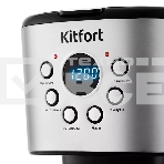 Кофеварка капельная Kitfort КТ-728 черный/серебристый, исп. кофе - молотый, 1.5 л, 900 Вт, фото4
