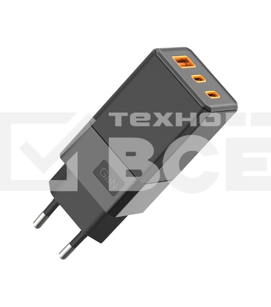 Сетевое зарядное устройство USB-A и 2 USB-C, 65Вт Rexant