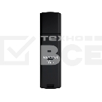 Флеш диск Maxvi MP2 16GB USB 2.0 black, монолит с колпачком, ABS пластик + металл, фото4