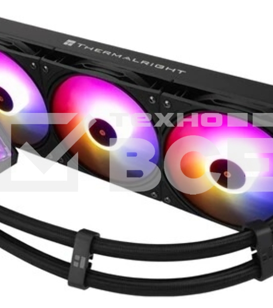 Водяное охлаждение для процессора Thermalright Frozen Warframe Pro 360 Black ARGB (360mm, Black, ARGB/ Fans: 3x120mm, 70.84CFM, 29.8dBA, 2000RPM/ Pump height 60mm, 23dBA, 3000RPM, Rad thickness 27mm/ S: 1200, 1700, 1851, 2011, 2066, 115X, AM4, AM5)