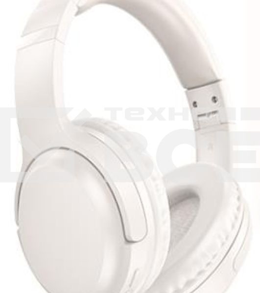 Беспроводные/проводные наушники Borofone BO25 Milky белый, накладные, Bluetooth + проводной, складная конструкция, микрофон, до 30 ч