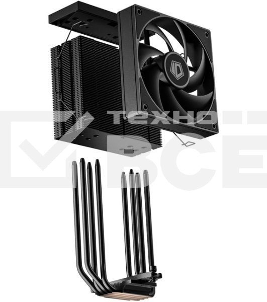 Кулер для процессора ID-COOLING FROZN A410 TD LGA1851/1700/1200/115X/AM5/AM4 (10шт/кор, TDP 220W, PWM, 4 тепл.трубки прямого контакта, FAN 120мм, черный) RET